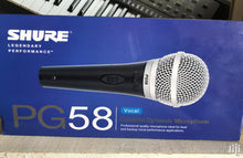 Load image into Gallery viewer, Shure PG58-XLR Cardioid Dynamic Vocal Microphone
